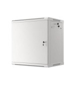 LANBERG Nástěnná jednodílná skříň 19", 12U/600x450 FOR SELF-ASSEMBLY plechové dveře šedá (RAL7035) (v rozloženém stavu