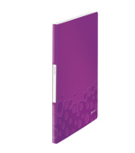 LEITZ Katalogová kniha  WOW, PP, 20 kapes, purpurová