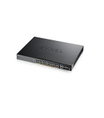 Zyxel XGS2220-30HP, L3 Access Switch, 400W PoE, 16xPoE+/10xPoE++, 24x1G RJ45 2x10mG RJ45, 4x10G SFP+ Uplink, incl. 1 yr