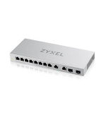 Zyxel XGS1010-12 v2, 12-Port Gigabit Unmanaged Switch with 8-Port 1G + 2-Port 2.5G + 2-Port SFP+