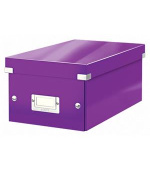 LEITZ Krabice na DVD Click&Store, purpurová