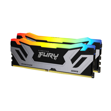 Kingston FURY Renegade/DDR5/48/8000MHz/CL38/2x24GB/RGB/Black/Silv