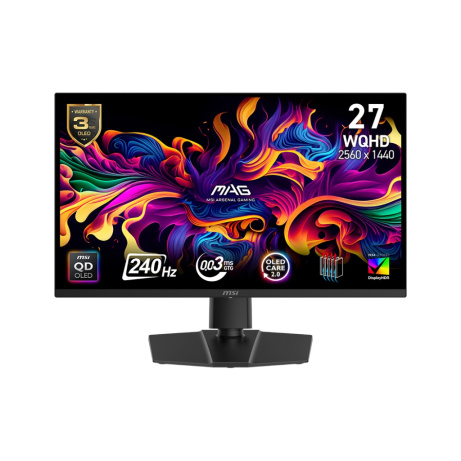 MSI MAG/271QP QD-OLED X24/26,5"/QD-OLED/QHD/240Hz/0,03ms/Černá/3R