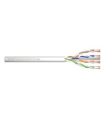 DIGITUS Propojovací kabel CAT 6A U-UTP, surová délka 100 m, papírová krabička, AWG 26/7, LSZH, simplex, barva šedá