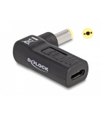 Delock Adaptér na kabel na nabíjení laptopu, ze zásuvky USB Type-C™ na zástrčku Acer 5,5 x 1,7 mm, úhlový 90°