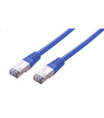 C-TECH Kabel patchcord Cat5e, FTP, modrý, 1m