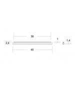 Trubičková Ochrana Optického sváru 40mm průhledná 100ks