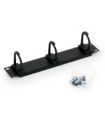 10" vyvazovací panel černý 1U 3x plast