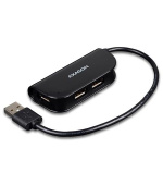 AXAGON HUE-X4B, 4x USB2.0 READY hub, černý