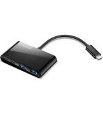 Lenovo Hub Select 4-Port USB-C, 2x USB-A + 2x USB-C, černý