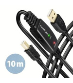 AXAGON ADR-210B, USB A-B, 2.0 aktivní prodlužovací / repeater kabel, 10m