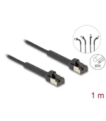 Delock Síťový kabel s rozhraním RJ45 Slim, Cat.6A, U/FTP, ohebný, černý, 1 m