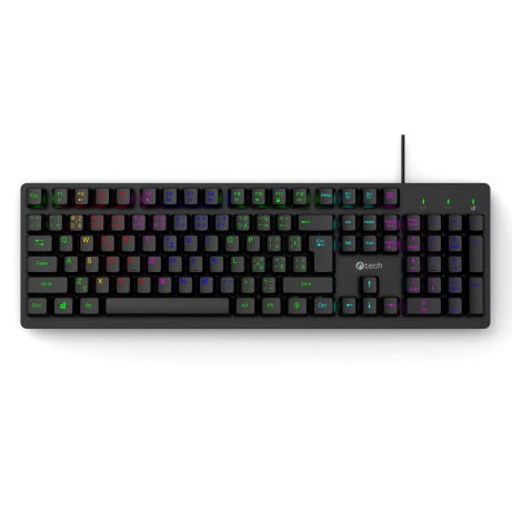 Herní klávesnice C-TECH Riven (GKB-16), RGB, USB