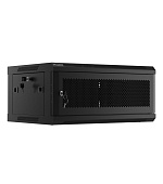 LANBERG RACKOVÁ SKŘÍŇ 19" NÁSTĚNNÁ 4U/600X450 S PERFOROVANÝMI DVEŘMI ČERNÁ (PLOCHÉ BALENÍ)