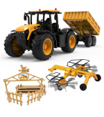 Set RC traktoru JCB Fastrac 4220, obraceče sena a ohrady