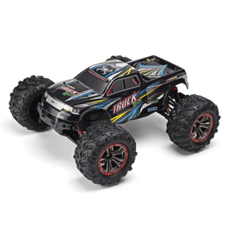MonsterTruck 1:10, 2 motory, 46km/h - modrožlutý