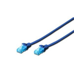 Digitus Ecoline Patch Cable, UTP, CAT 5e, AWG 26/7, modrý 1m, 1ks