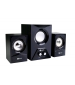 Repro C-TECH SPK-223, 2.1, dřevěné, černé