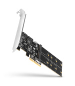 AXAGON PCES-SA4M2, PCIe řadič - 2x interní SATA 6G port + 2x SATA M.2 slot, ASM1164, SP & LP
