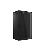 LANBERG 19" RACKOVÁ SKŘÍŇ PRO MONTÁŽ NA STĚNU 22U/600X450 (FLAT PACK) S PROSKLENÝMI DVEŘMI ČERNÁ V2