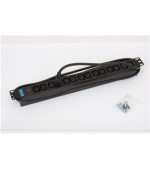 19" 14xIEC C13,kontrol.,3x1.5mm 2m kab.IEC320 C14