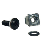 Sada šroubů M5 s maticemi pro uchycení ve čtvercových otvorech a podložkami, SmartRack, 50ks