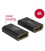 Delock Adaptér High Speed HDMI s Ethernetem – HDMI-A samice > HDMI-A samice 4K černý