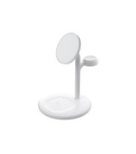 Green Cell MagScape Inductive Charger Stand 3-in-1 MagSafe for iPhone,Apple Watch,AirPods and other wireless headphones
