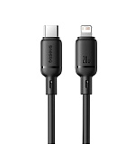 Baseus Rychlonabíjecí kabel Silky USB-C/Lightning 1m 20W černý