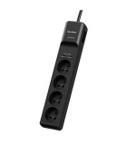 CyberPower přepěťová ochrana, 4 české zásuvky, 2x USB