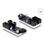Delock Hub USB 2.0 pin konektor samec 2 porty