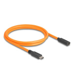 Delock USB 5 Gbps kabel, ze zástrčky USB Type-C™ na zásuvku USB Type-C™, k focení s tetheringem, 1 m, oranžový