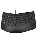 Genius Ergo KB-700 Klávesnice, drátová, ergonomická, Copilot klávesa, USB, 1,5m, CZ+SK layout, černá