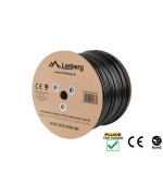 LANBERG LAN KABEL CAT.5E UTP 305M PEVNÝ VENKOVNÍ CU ČERNÝ FLUKE PASS