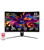MSI MPG 321CURX QD-OLED gaming monitor 31,5" QD-OLED zakřivený/UHD/240Hz/0,03ms/2xHDMI/DP/USB-A,B,C/Výšk.nast/černá