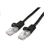Kabel C-TECH patchcord Cat6, UTP, černý, 2m