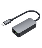 PremiumCord adaptér USB-C -> LAN RJ45 ETHERNET 2,5G/1000 MBIT Aluminium