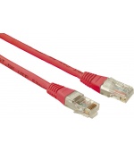 SOLARIX patch kabel CAT5E UTP PVC 0,5m červené