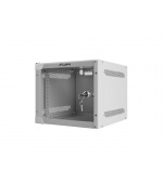 Nástěnný rack 10'' 4U 280x310mm šedý flat pack