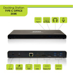 PORT CONNECT Dokovací stanice 11v1, 3x 4K USB-C + USB 3.0