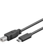 PremiumCord Kabel USB 3.1 konektor C/male - USB 2.0 konektor B/male, 1m