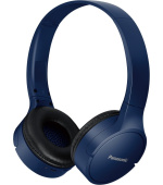 Panasonic RB-HF420BE-A, bezdrátové sluchátka, přes hlavu, Bluetooth, Mikrofon, XBS, 50 hodin výdrž, modrá