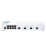 QNAP řízený switch QSW-M408S (12portů: 8x Gigabit port + 4x 10G SFP+ porty)