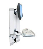 ERGOTRON StyleView® Vertical Lift, Patient Room (bílý), držák na zeď posuvný, monitor, klávesnice ,+ přísl.