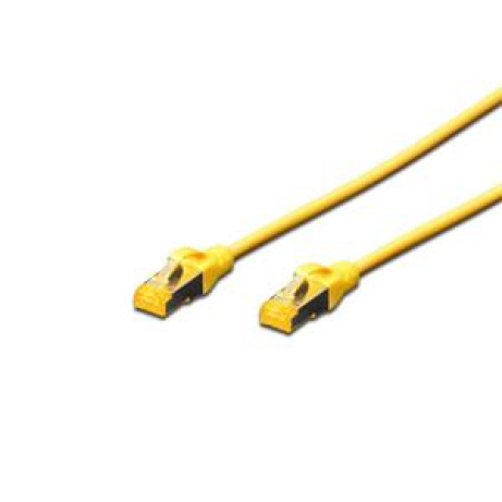 Digitus CAT 6A S-FTP patch cable, Cu, LSZH AWG 26/7, length 7 m, color yellow