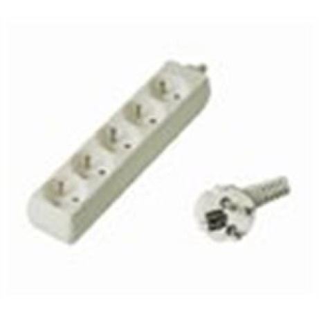 PremiumCord prodlužovací přívod 230V, 2m 5 zásuvek