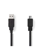Nedis CCGB60500BK30 - USB 2.0 kabel | A Zástrčka - Micro B Zástrčka | 3 m | Černá barva