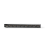 Nedis VSPL3478ATH - HDMI Rozbočovač | 8 Portů port(s) | Vstup HDMI ™ | 8x Výstup HDMI™ | 4K@60Hz | 18 Gbps | Kov | černý
