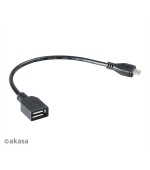 AKASA - USB kabel OTG - mikro USBna USB - 15 cm