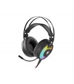 Herní stereo sluchátka Genesis NEON 600, RGB podsvícení, černé